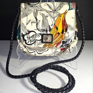 Sakroots Colorful Bird Design Shoulder Bag